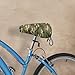 FOSKERV Fashion Bicyle Cushion Cover, Waterproof Non Slip Adjustable Bike Seat Cover for All Bicyles, Universal Bicycle Saddle Protector, Army Camouflage 3D Print Green