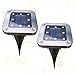 Gadpiparty 2sets Garden Solar Lamp 8-led Waterproof Buried Light Solar Light Led Lighting Tool Outdoor Waterproof 2pcs*2
