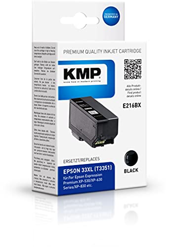 KMP 1633,4001 Cartouche d'encre Compatible Rendement élevé (XL) Noir