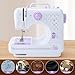 Sewing Machine for Beginners, Heavy Duty Sewing Machine, 12 Built-in Stitches with Reverse Sewing, Foot Pedal, Light, Storage Drawer, Sewing Accessories