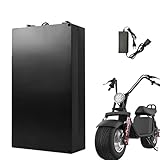 MyNeon 60V 18Ah 20Ah 25Ah Electric Car Lithium Battery,60V Waterproof Rechargeable Lithium Battery,for 250-1500W Two Wheel Foldable Electric Scooter Bicycle,18ah