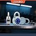 ZonRo Locks Combination Padlock, Fixed Dial Combination Padlock Pack of 1, 2 in. Wide. Blue Turntable, Lock for Gym & Locker, School, Toolbox, More