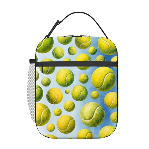 Tennis Balls Insulated Lunch Bag