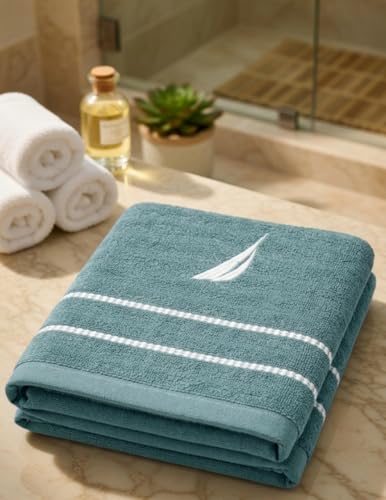 Image of NAUTICA Bamboo Towel for Bath Larg Size | 1pc Bath Towel (Oasis) | 500GSM (40cm x 60cm) | Fade Resistant |Perfect for Everyday Use | SAGE