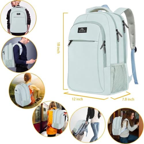 Image of MATEIN Travel Laptop Backpack, Lightweight Anti Theft School Bookbag for Girls Boys and Students with USB Charging Port, Water Resistant 15.6 Inch Computer Bag Sturdy College Daypack Gift for Women | 15.6 Inch Computer College Daypack, Anti Theft Pocket, Water Resistant, Travel Luggage Strap, Gifts for Girls Boys