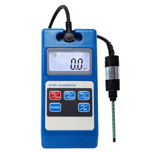 Gaussímetro digital portátil con sonda metálica WT103
