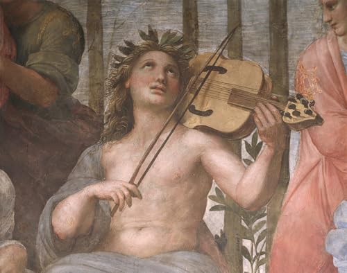 Toile Parnasse Raphaël : l'affiche d'art idéale pour sublimer un salon de mélomane