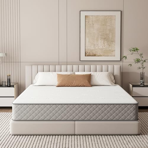 PurrJoys Full Mattress, 10 Inch Hybrid Double Mattress with Cooling Gel Memory Foam and Pocket Springs, CertiPUR-US Certified, Medium Firm - Thumbnail 4