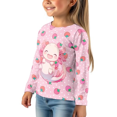 Image of WELLFLYHOM Long Sleeve T-Shirt for Boys Girls 3-16 Years Old Tee Tops Crewneck Pullover Shirts Fall Outfits