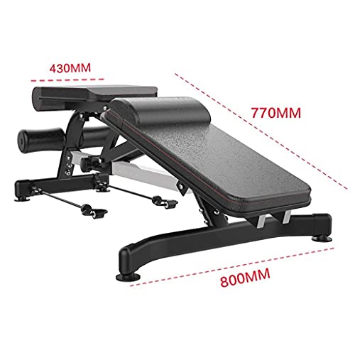 YYAI-HHJU Halterbank met halters voor fitnessbank, sit-up-board, multifunctionele fitnessstoel voor vogels, fitnessuitrusting, kussen voor buikspieren, verstelbaar - Image 5