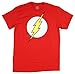 Officially Licensed DC Comics Flash Logo T-Shirt, Red, Large