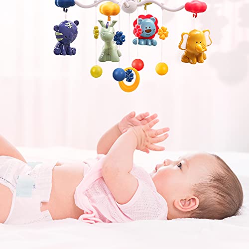 Cute Stone Baby Crib Mobile, Crib Toys With Star Projection Light, Music And Lights, Hanging Rotating Rattles, Remote Control, Timing Function, Easy Assembly, Nursery Toys For Infant 3M+ #TOP7