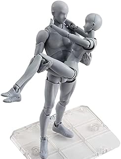 Ruilonghai Body Kun Action Figures,1/2pcs Drawing Figure Models for Artists, PVC Body Kun and Body Chan Set Art Model Figure for Figuarts Photography Prop Kids Collectible Toys
