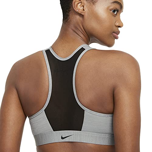 Nike Swoosh Women’s Medium-Support Padded Zip-Front Sports Bra (As1, Alpha, M, Regular, Regular) Grey #TOP3