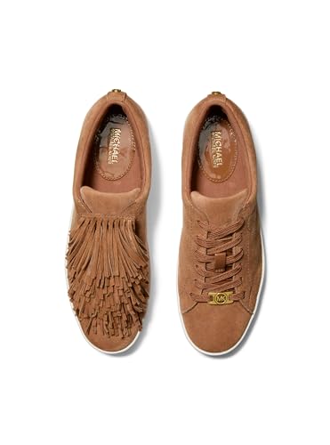 Michael Kors Women's Keaton Lace Up, Gold-Tone Hardware, Luggage, 10
