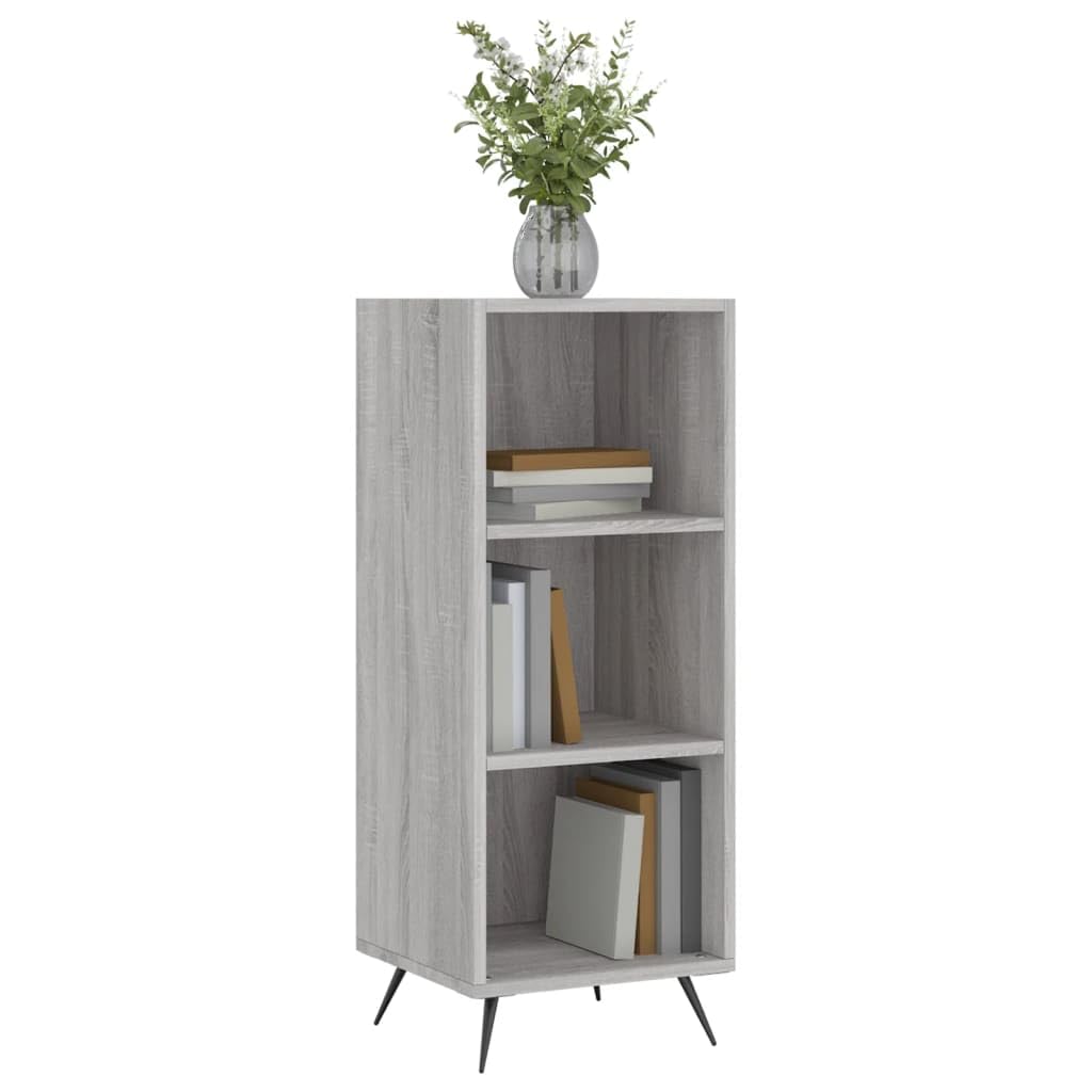 Credenze Cucina 34,5x32,5x90 cm Grigio Sonoma Legno Multistrato Moderna Buffet Struttura Robusta Armadietto Versatile Mobile Laterale Sala da Pranzo Piano Robusto e Stabile per Piante