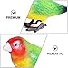 ibasenice Birds Figures Bird Toys Miniature Figurines, Tiny Toys Miniature s Parakeet Plush Plastic Parrot Model Outside Outside
