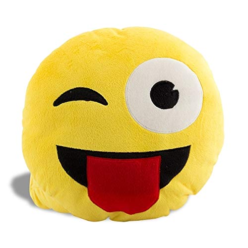 Ebiz Coussin Smiley clin d'œil Oreiller