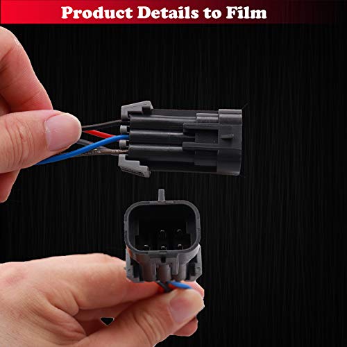 Hoput 645-205 Headlight Wire Harness, Headlight Wiring Harness Headlamp Connector 645-205 Compatible With Chevy Cobalt Pontiac (1 Set) #TOP4