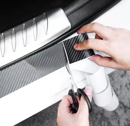 Fita Adesiva fibra de carbono 2m x 17cm, soleiras, painéis, para - choque, colunas e outros.