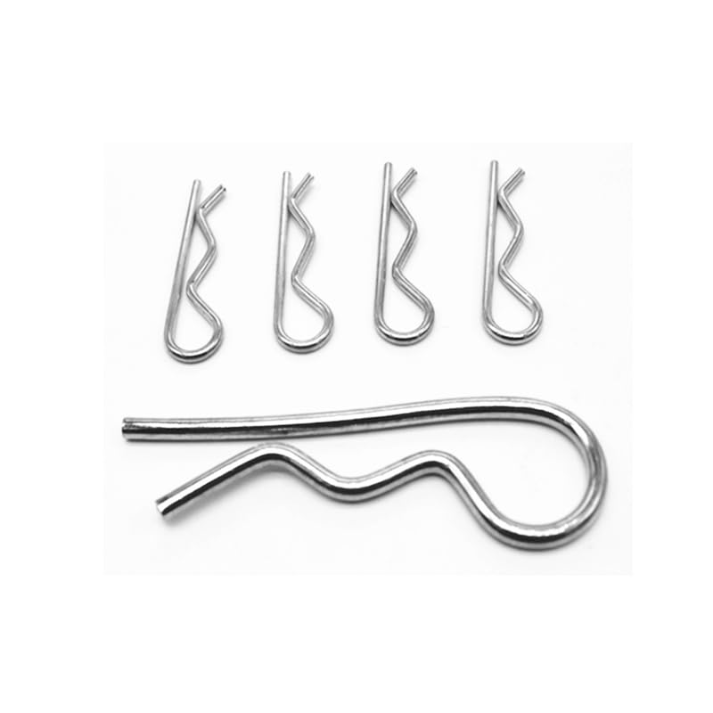 10pc Stainless Steel Anti-rust Hair Pin R Clip Cotter Spring Pin M1.6 M1.8 M2 M3 M4 for Repairing Tractor Hardware Fastener - (Length: M4x75mm SS(10PCS))
