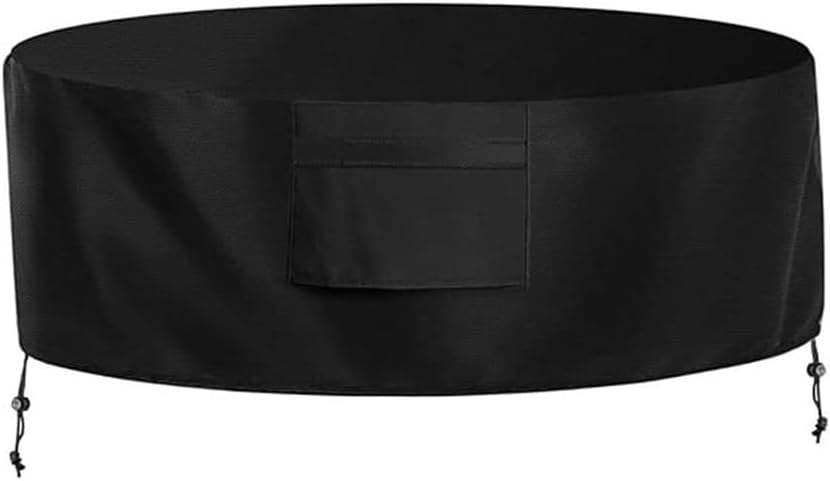 Oxford Fabric Based Firepit Cover With Drawstring And Dual Handles For Consistent Performance In Harsh Environments