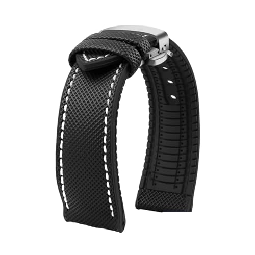 uCgO IK IWC }[NΉ iC CG[ o[{g EHb`Xgbv 20mm 22mm 23 24mm Xgbv Y h Xgoh EHb`oh(Black White silver B,19mm)