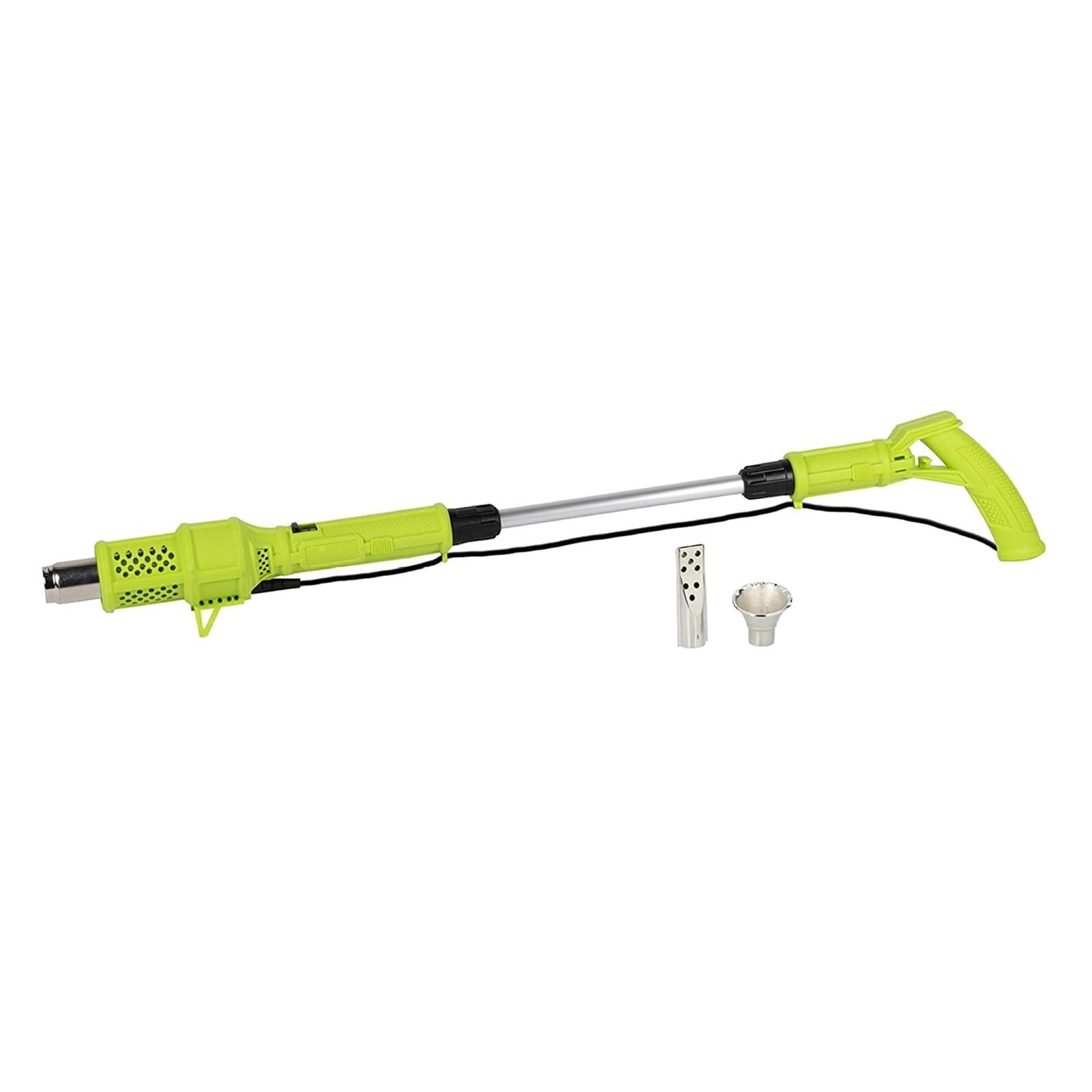Désherbeur thermique électrique 2000W, brûleur de mauvaises herbes, tondeuse à gazon, désherbant Air chaud jusqu'à 650 °C, outils d'élimination l'herbe, flamme des Pour le bricolage(Groen)