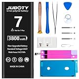 JUBOTY 3800mAh Battery for iPhone 7, 2025 New Upgraded Li-ion High Capacity Battery Replacement for Phone 7 Model A1660 A1778 A1779 with Professional Repair Tools