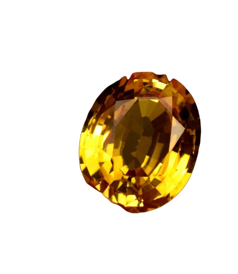 Saphir jaune naturel pour personnaliser votre collier ou pendentif DIY