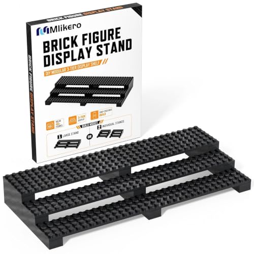 Image of Mlikero 3-Tier Display Stand for 40+ Minifigures, Minifigure Display Case