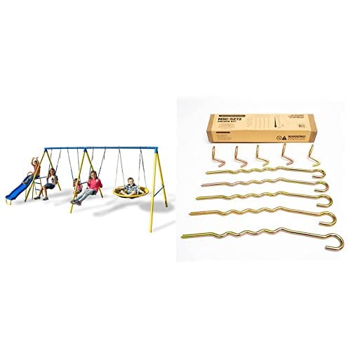 Amazon.com: Sportspower MSC-5332 Triple Swing and Saucer Metal