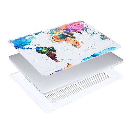 MOSISO Capa MacBook Pro 13 2016-2020 Versão A2159 A1989 A1706 A1708, Capa rígida com padrão de plást