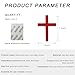 DXNQ 2PCS Metal Jesus Christ Cross Badge Stickers, 2.5