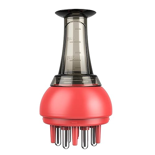 Decorhome Peine aplicador para cuero cabelludo | Aplicador de aceite antifugas y peine de aceite | Masajeador de cuero cabelludo, wuc para el cabello y cuidado del cabello portátil para el hogar y los