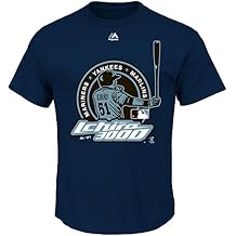 Ichiro Suzuki Miami Marlins Navy Official 3,000 Hits T-Shirt