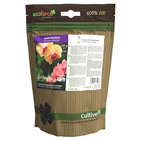 CULTIVERS Organischer Orchideendünger 250 g Veganer granulierter Dünger. Steigert das Wachstum und stimuliert die Blüte Cover