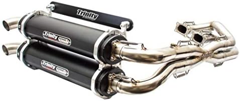 Trinity Racing Stage 5 Dual Exhaust Full System Polaris RZR XP 1000 - Black