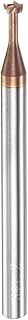 HARFINGTON T-Slot Milling Cutter 3mm Cutting 1.2mm Depth 4mm Shank Solid Carbide Titanium Coated 4 Flutes T Slot End Mill for Stainless Steel Alloy
