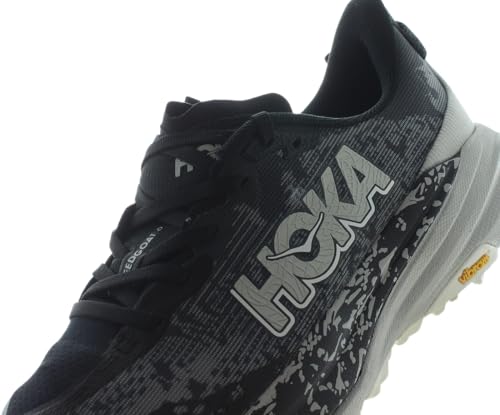 HOKA Speedgoat 6 Mens Shoes Size 10, Color: Black/Stardust
