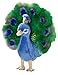 Produktbild Carl Dick Pfau aus Plüsch ca. 25cm hoch, Durchmesser Federkleid ca. 22cm 3055