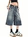 Y2k Baggy Jean Shorts Jorts Y2k Hip Hop Shorts Skater Jeans Grunge Jorts Aesthetic Pants