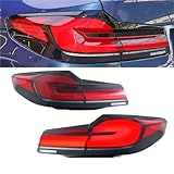 Auto LED Tail Light Compatible For BMW F90 M5 &5 Series G30 G38 2018-2020 Taillights LED LCI Rear Light Car Accessories(1pair red)