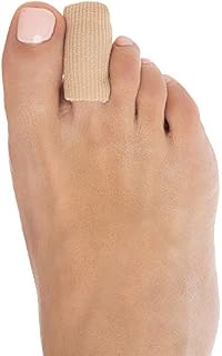 ZenToes 5 Pack Toe Caps Closed Toe Fabric Sleeve Protectors with Gel Lining