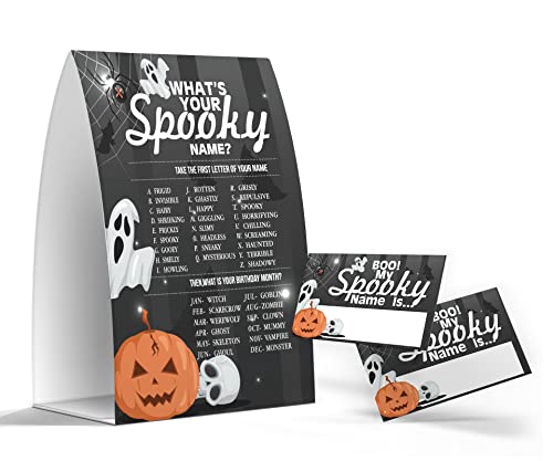 What's Your Spooky Name Game, Halloween Party Games Activities, 1