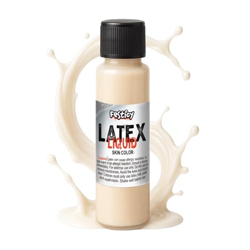 FESTICY Lateks w płynie kolor skóry 30 ml lateks do makijażu naturalnego Halloween 2025 i malowanie ciała Niezauważalne fałszywe blizny Halloween Maski i kostiumy z realistycznymi efektami