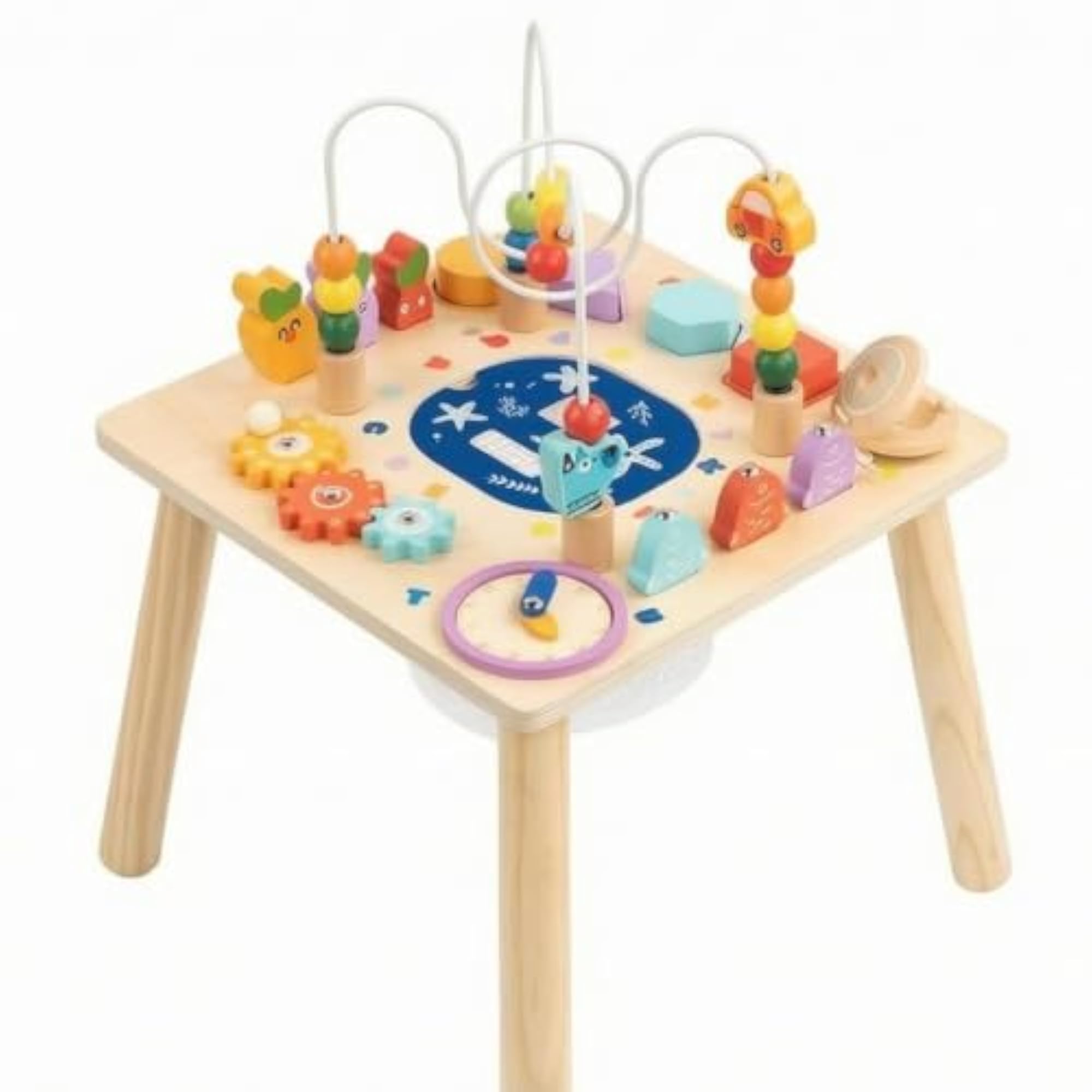 Interactive Wooden Busy Board Table