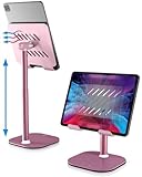 COOPER TabHolder, Support Tablette réglable 18 25 cm, Support iPad Bureau Premium, inclinable 270° pour moniteurs 15,6 17