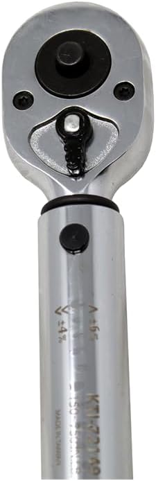 K Tool International 72149 Ratcheting Torque Wrench with 3/8" Drive for Garages, Repair Shops and DIY, 150-750 in/lbs. 5lb Increments, Quick Release, Molded Case, Comfort Grip, Black/Red