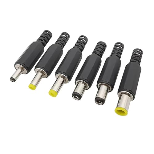 Conectores adaptadores de enchufe macho de alimentación CC de 6,5 x 4,4 mm para soldar